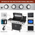 4 Burener BBQ Propance Gasgrill